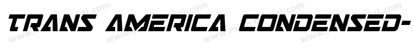 Trans america condensed字体转换